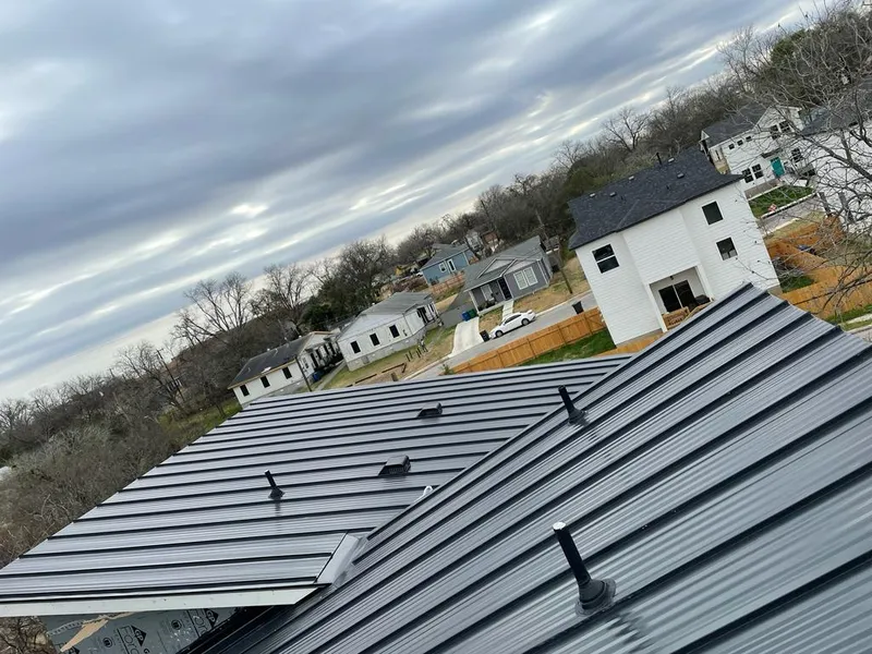 Standing seam metal roof panels with vents for Skylight Repair in Abbeville